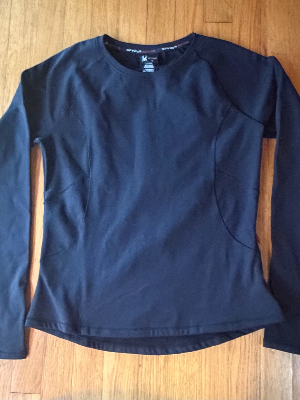 Spyder Women's Black Long-Sleeve Athletic Top